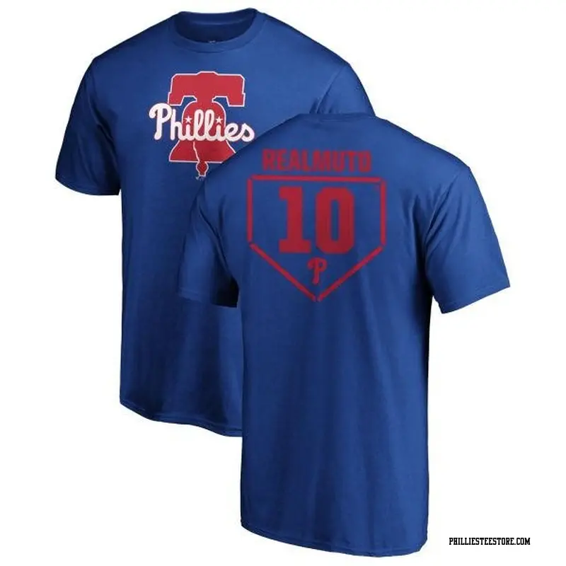 Men's Philadelphia Phillies ＃10 J.T. Realmuto Royal Branded RBI T-Shirt