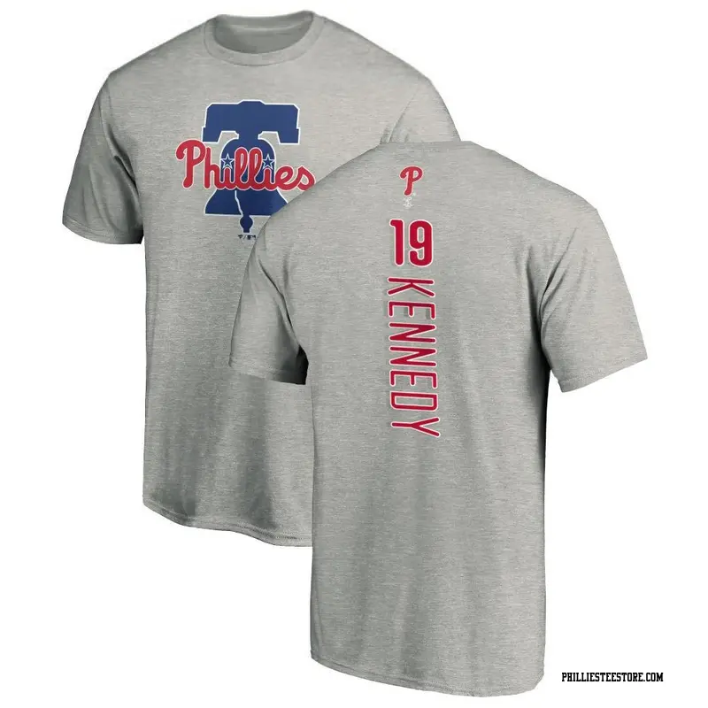 Men's Philadelphia Phillies ＃19 Buddy Kennedy Ash Backer T-Shirt