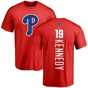 Men's Philadelphia Phillies ＃19 Buddy Kennedy Red Backer T-Shirt