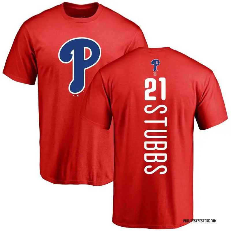 Men's Philadelphia Phillies ＃21 Garrett Stubbs Red Backer T-Shirt