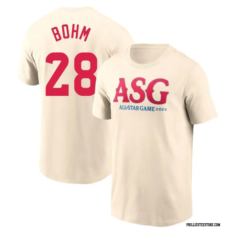 Men's Philadelphia Phillies ＃28 Alec Bohm Cream 2024 All-Star Collection Legend T-Shirt