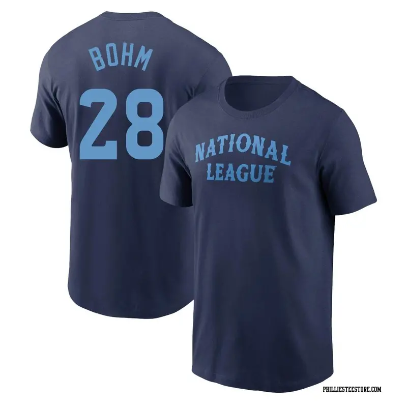 Men's Philadelphia Phillies ＃28 Alec Bohm Navy National League 2024 All-Star Team T-Shirt