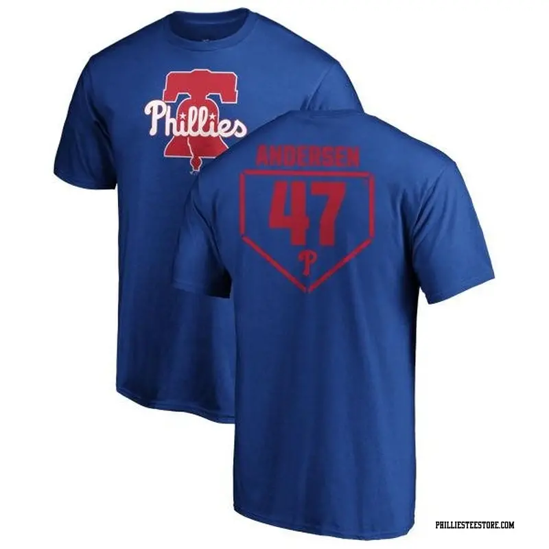 Men's Philadelphia Phillies ＃47 Larry Andersen Royal Branded RBI T-Shirt