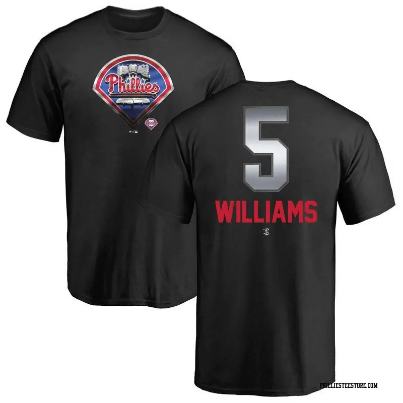 Men's Philadelphia Phillies ＃5 Nick Williams Black Branded Midnight Mascot T-Shirt