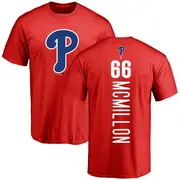 Men's Philadelphia Phillies ＃66 John McMillon Red Backer T-Shirt