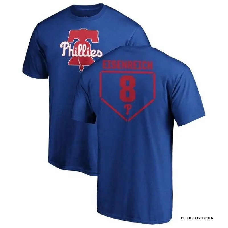 Men's Philadelphia Phillies ＃8 Jim Eisenreich Royal Branded RBI T-Shirt