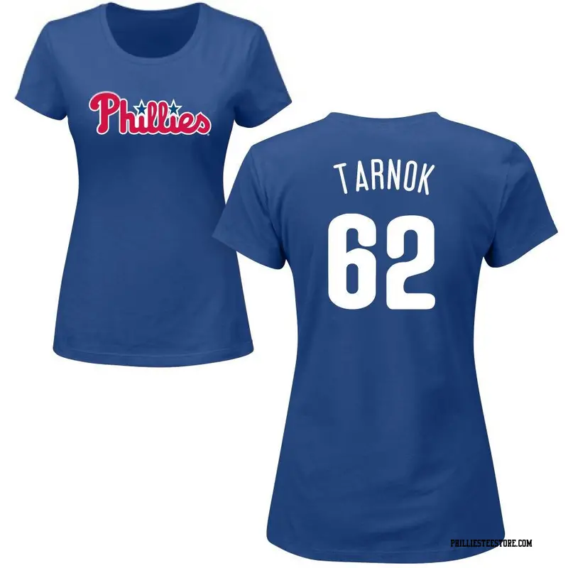 Women's Philadelphia Phillies ＃62 Freddy Tarnok Royal Roster Name & Number T-Shirt